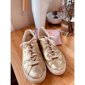 Gold + Silver Star Sneakers by Veja for Madewell